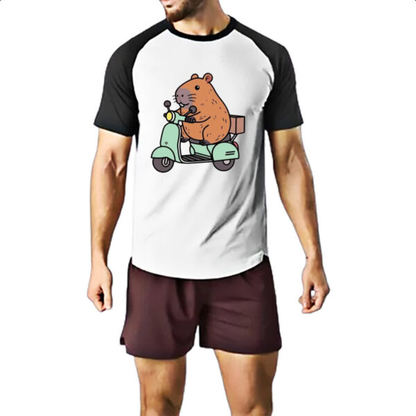Camiseta Raglan Capivara na lambreta - Image 2