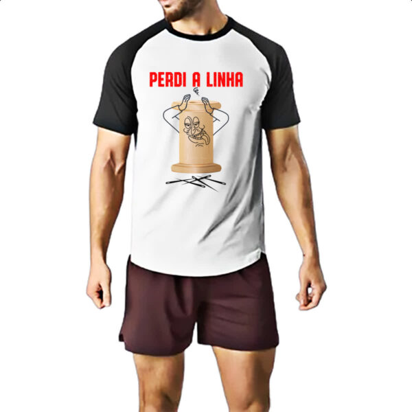 Camiseta Raglan Carretel perdi a linha - Imagem 2