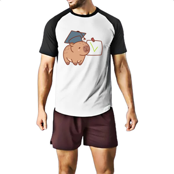 Camiseta Raglan Capivara Formando - Imagem 2