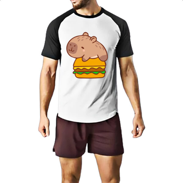 Camiseta Raglan Capivara Hamburguer - Imagem 2
