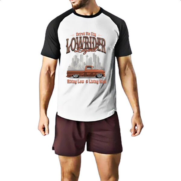 Camiseta Raglan Detroit Sin City Lowrider - Imagem 2