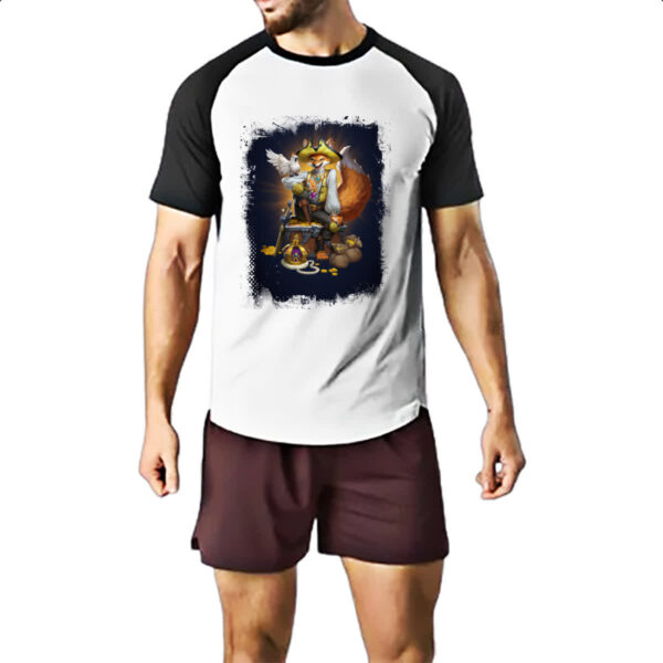 Camiseta Raglan Empires and Puzzles heroi Silverpaw - Imagem 2