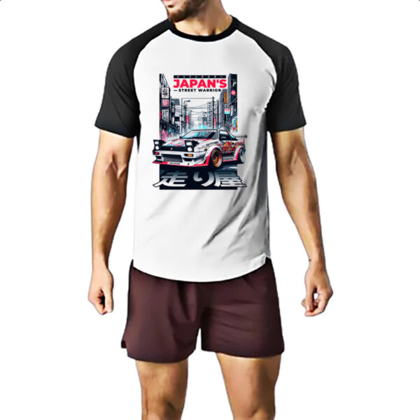 Camiseta Raglan Japan Street Warrior - Imagem 2