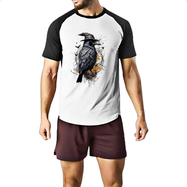 Camiseta Raglan Mago corvo - Imagem 2