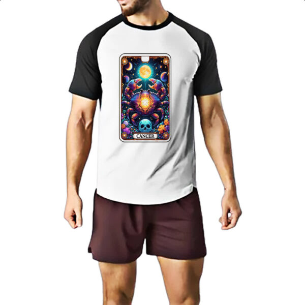 Camiseta Raglan Signo Carta Taro Cancer - Imagem 2