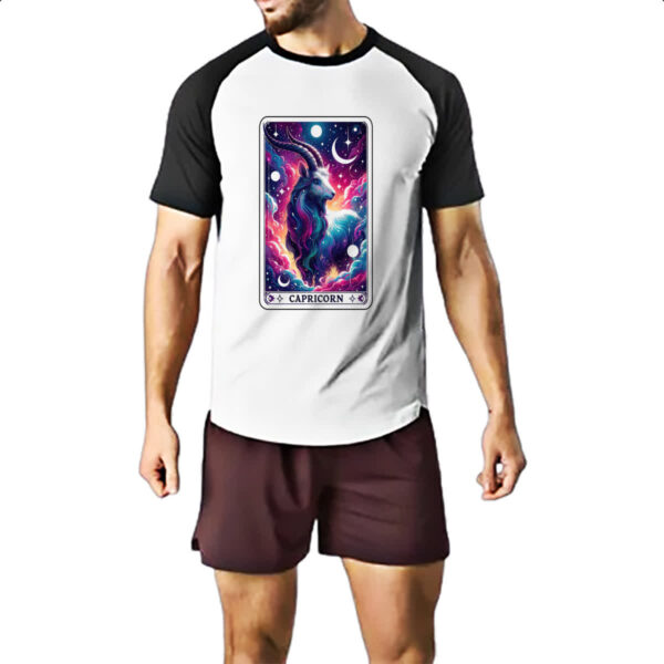 Camiseta Raglan Signo Carta Taro Capricornio - Imagem 2