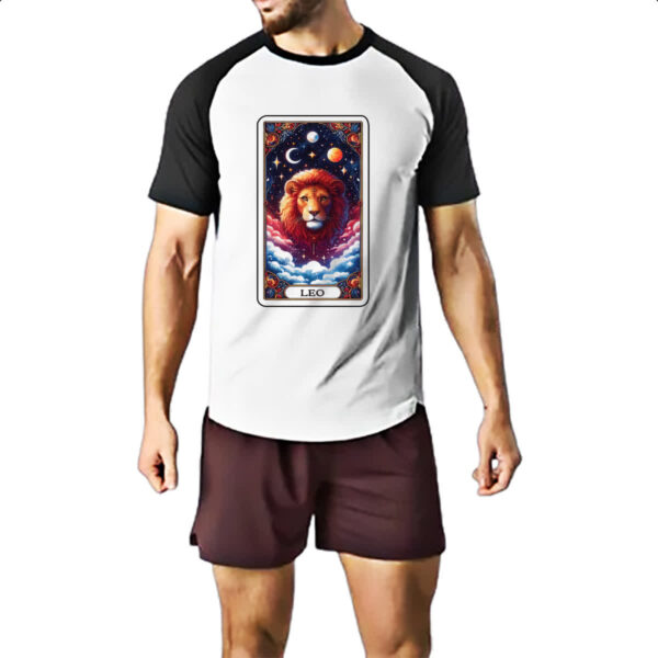 Camiseta Raglan Signo Carta Taro Leao - Imagem 2