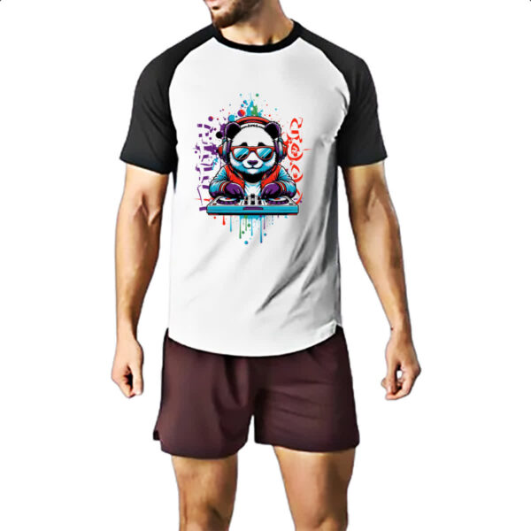 Camiseta Raglan Urso DJ - Imagem 2