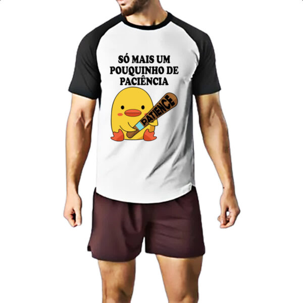 Camiseta Raglan Psicopato paciencia - Imagem 2