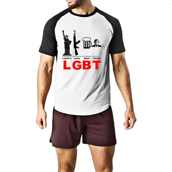 Camiseta Raglan LGBT - American Parody - Imagem 2