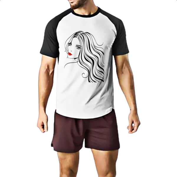 Camiseta Raglan Beautiful Girl 1 - Imagem 2