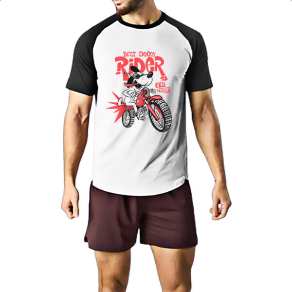 Camiseta Raglan Best Doggy Rider - Imagem 2