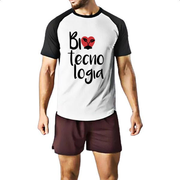 Camiseta Raglan Biotecnologia - Imagem 2