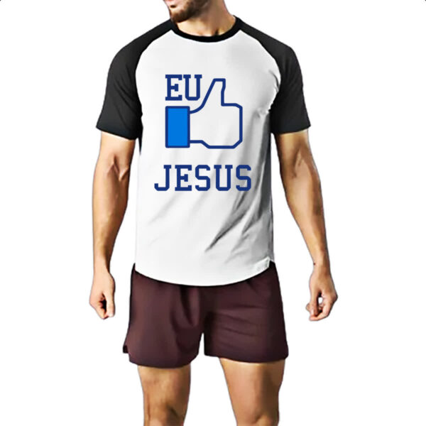 Camiseta Raglan Eu Curto Jesus - Imagem 2