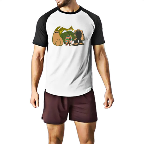 Camiseta Raglan Nostalgia Os Herculoides Time - Imagem 2