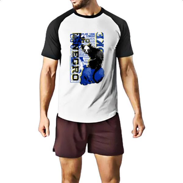 Camiseta Raglan El gato negro - Imagem 2