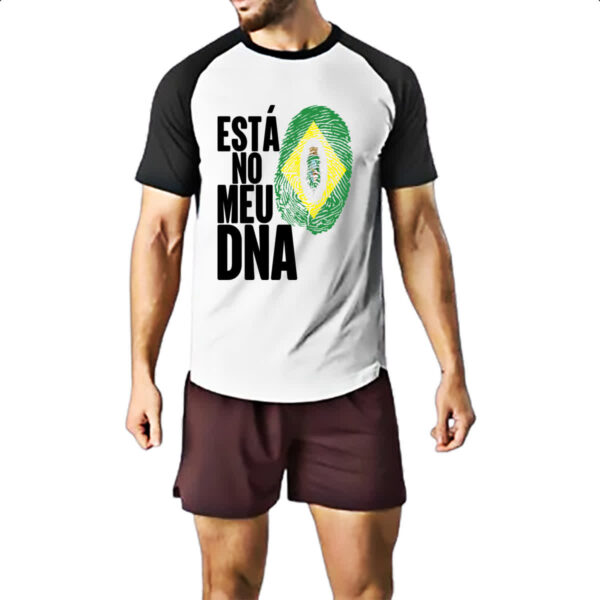 Camiseta Raglan Esta no meu DNA Ceara - Imagem 2