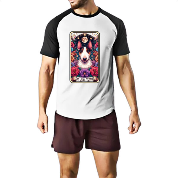 Camiseta Raglan Taro cachorro Bull Terrier - Imagem 2