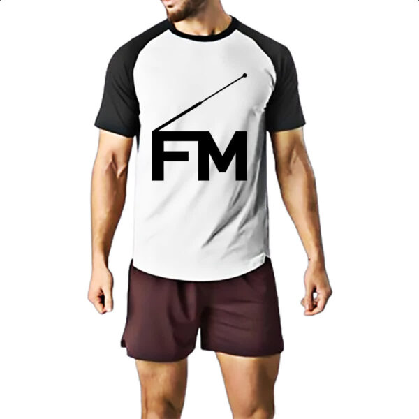 Camiseta Raglan FM Frequencia Modulada - Imagem 2