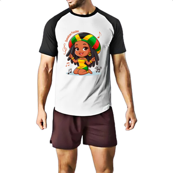 Camiseta Raglan Jamaixa Paixao Reggae - Imagem 2