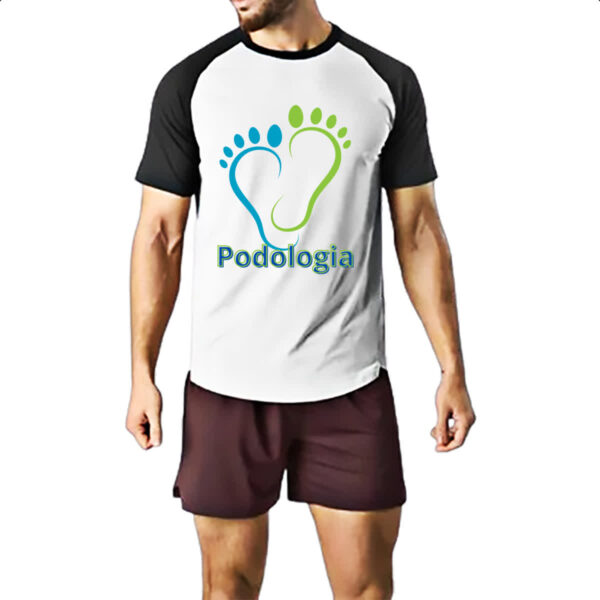 Camiseta Raglan Podologia - Imagem 2