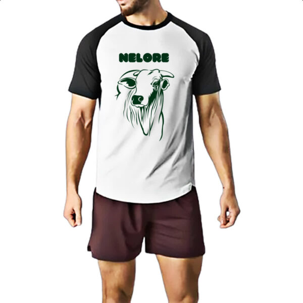 Camiseta Raglan Vaca Nelore 2 - Imagem 2