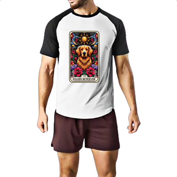 Camiseta Raglan Taro cachorro Golden Retriever - Imagem 2