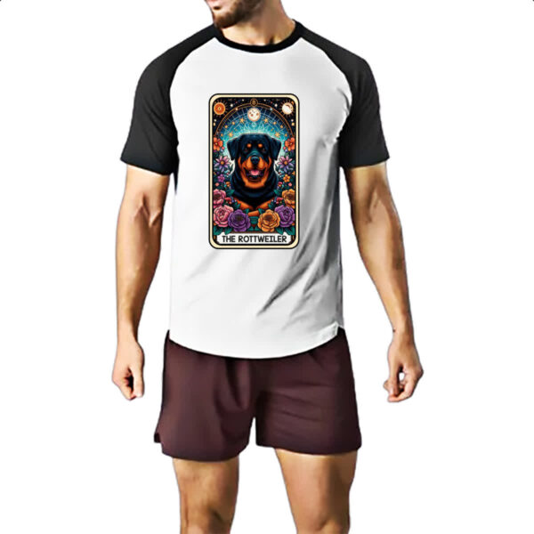 Camiseta Raglan Taro cachorro Rottweiler - Imagem 2