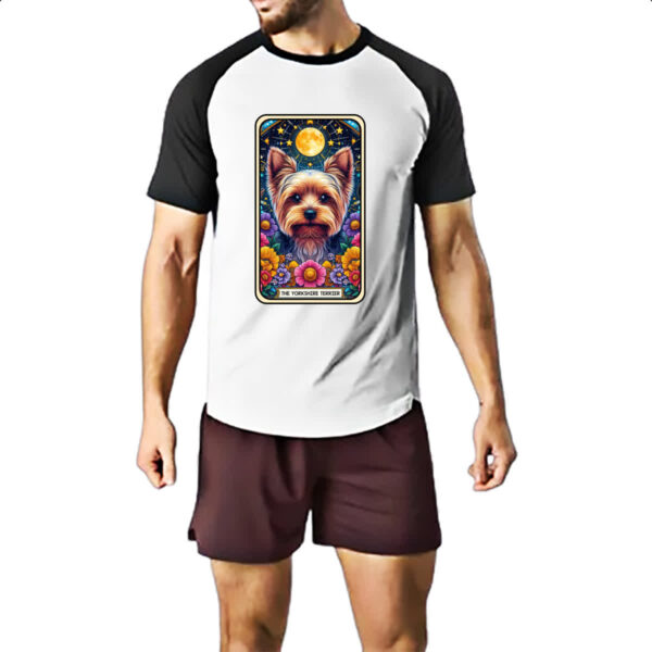 Camiseta Raglan Taro cachorro Yorkshire Terrier - Imagem 2