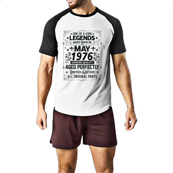 Camiseta Raglan Legends Were Born MAI-1976 - Imagem 2