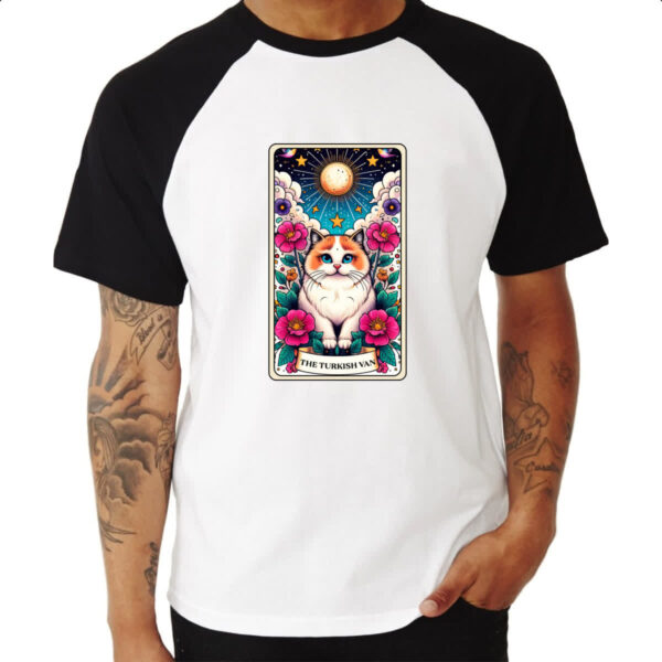 Camiseta Raglan Taro gato Van Turco - Imagem 3