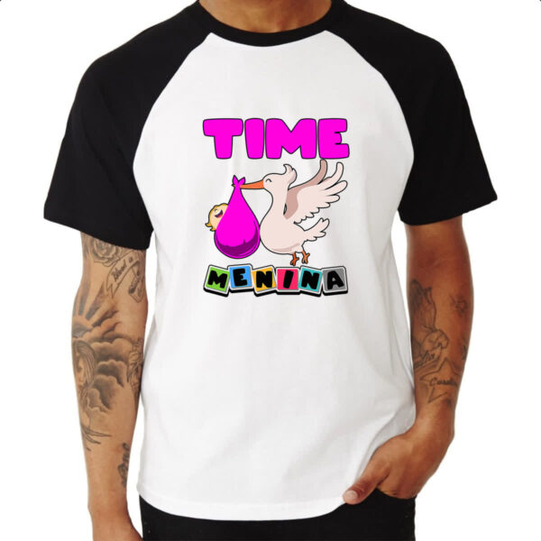 Camiseta Raglan Cegonha Time Menina - Imagem 3