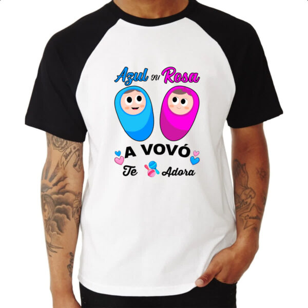 Camiseta Raglan Cha Revelacao a Vovo te adora - Image 3