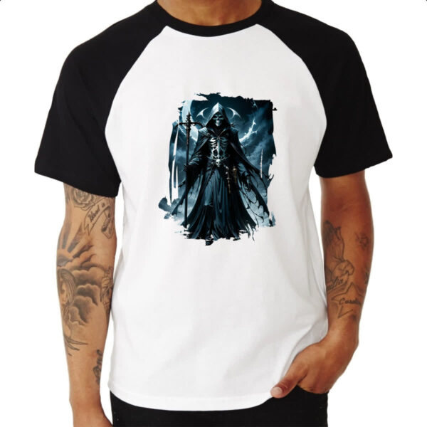 Camiseta Raglan Grim Reaper Lua Minguante - Imagem 3