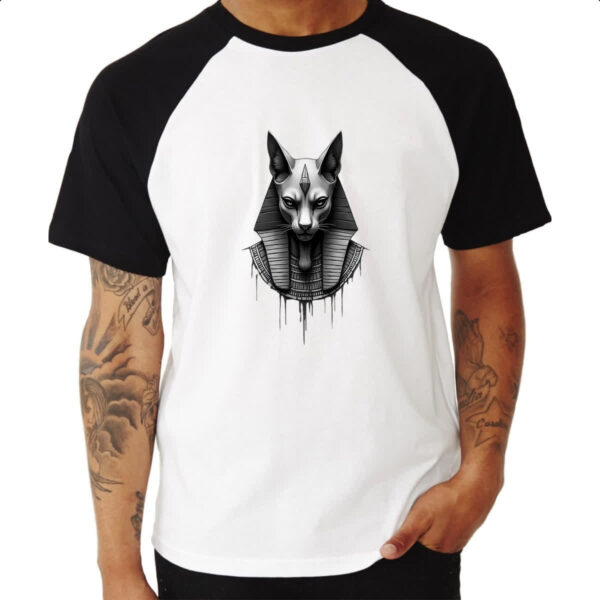 Camiseta Raglan Gato Farao - Imagem 3