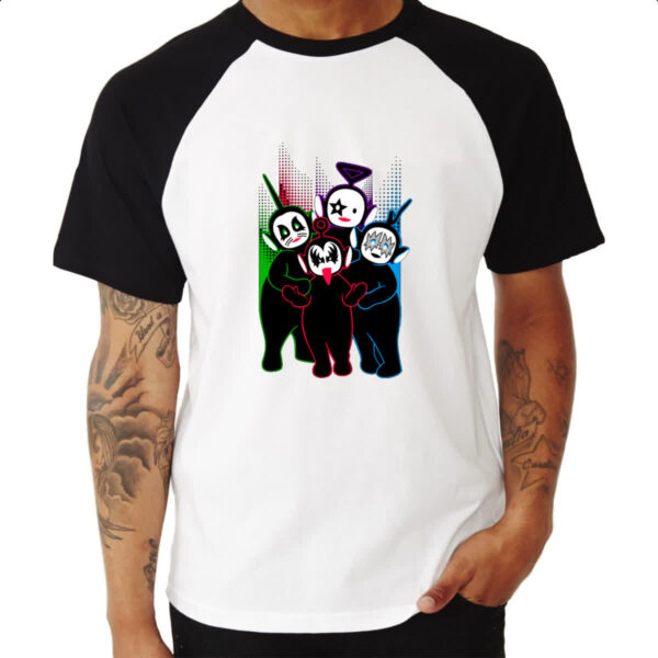 Camiseta Raglan Teletubbies Kiss - Imagem 3