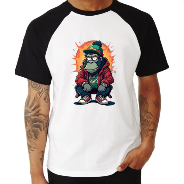 Camiseta Raglan Macaco Gang Street - Imagem 3