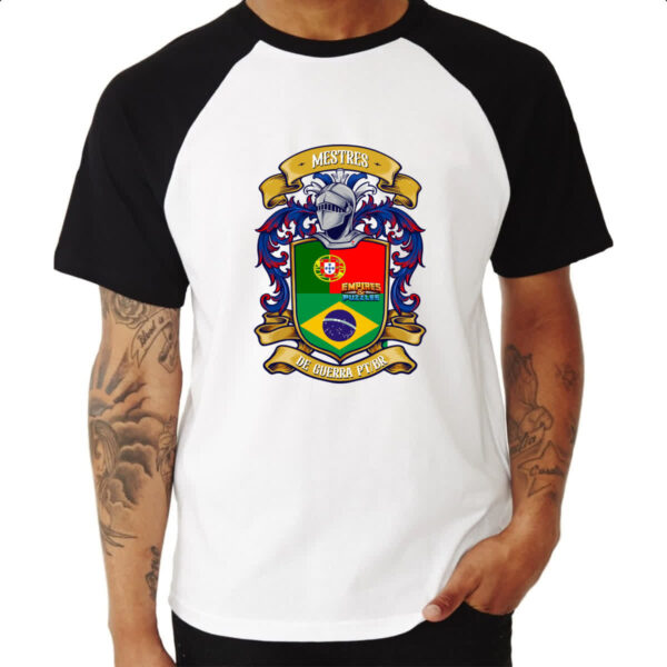 Camiseta Raglan Mestres da guerra - Imagem 3