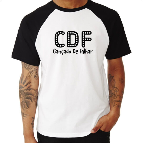 Camiseta Raglan CDF Cancado De Falhar - Imagem 3