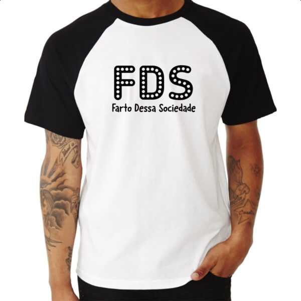 Camiseta Raglan FDS Farto Dessa Sociedade - Imagem 3
