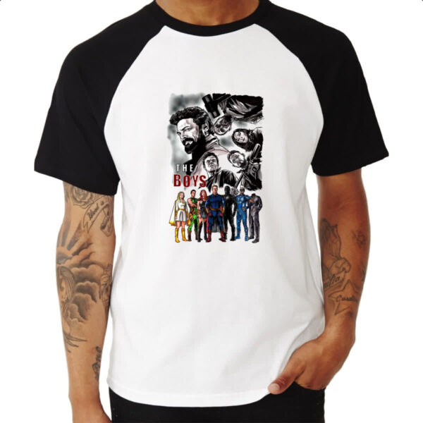 Camiseta Raglan The Boys poster - Imagem 3