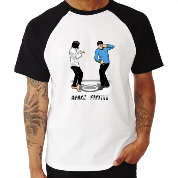 Camiseta Raglan Spock Fiction - Imagem 3
