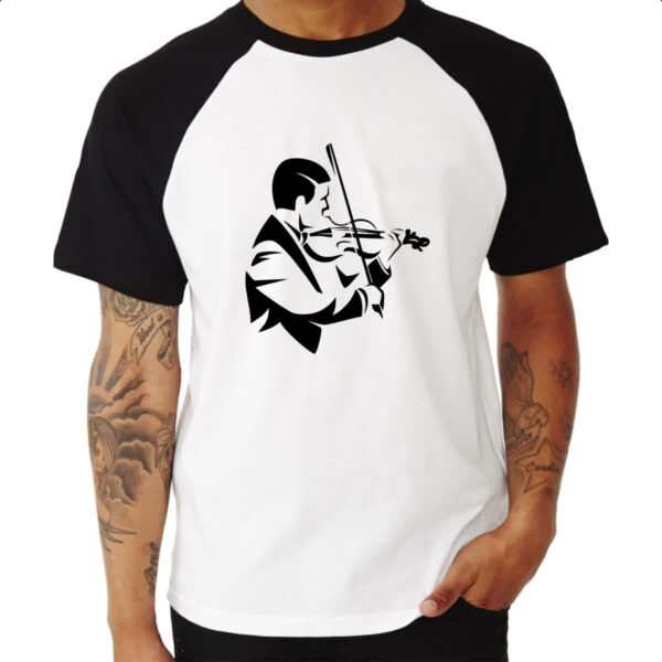 Camiseta Raglan Violinista - Imagem 3
