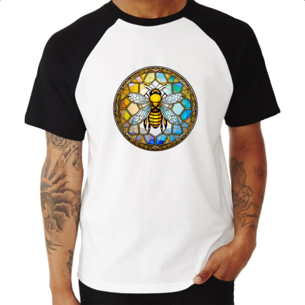 Camiseta Raglan Vitral Abelha - Imagem 3