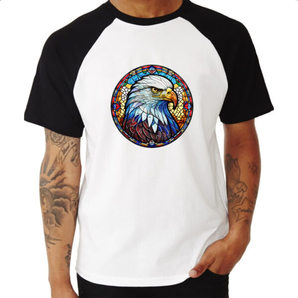 Camiseta Raglan Vitral Aguia - Imagem 3