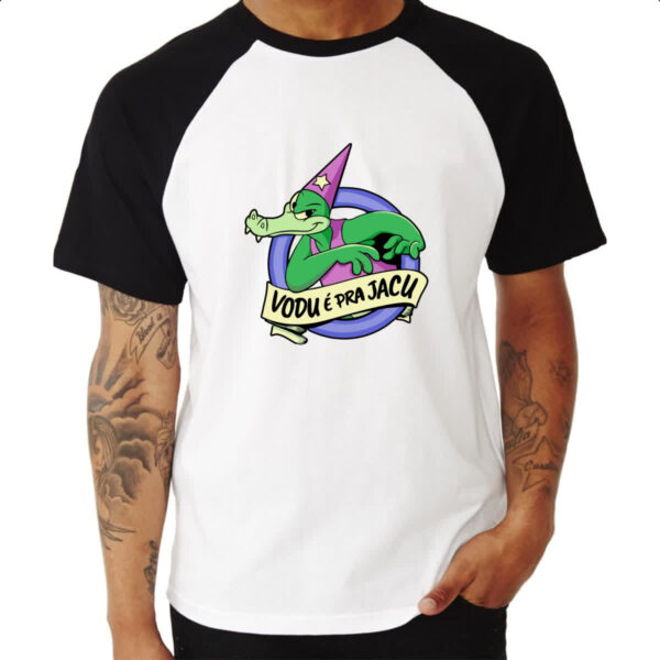 Camiseta Raglan Vodu e pra jacu - Imagem 3