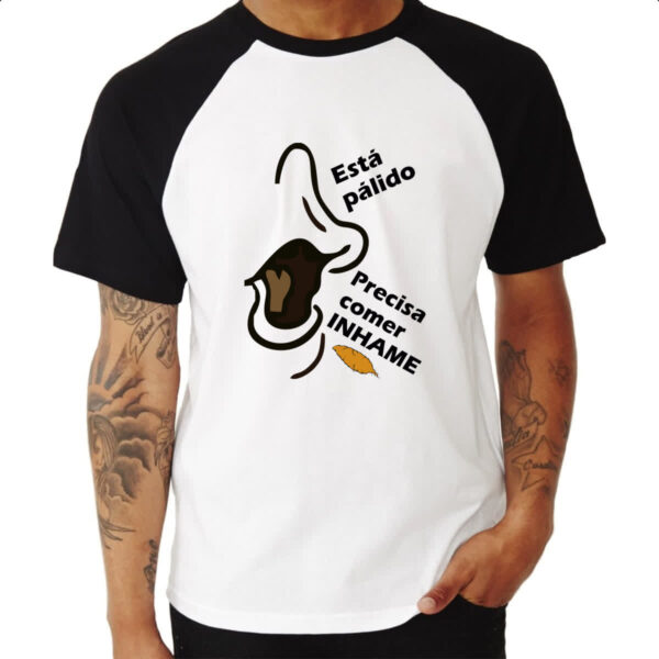 Camiseta Raglan Vovo juju comer inhame - Image 3
