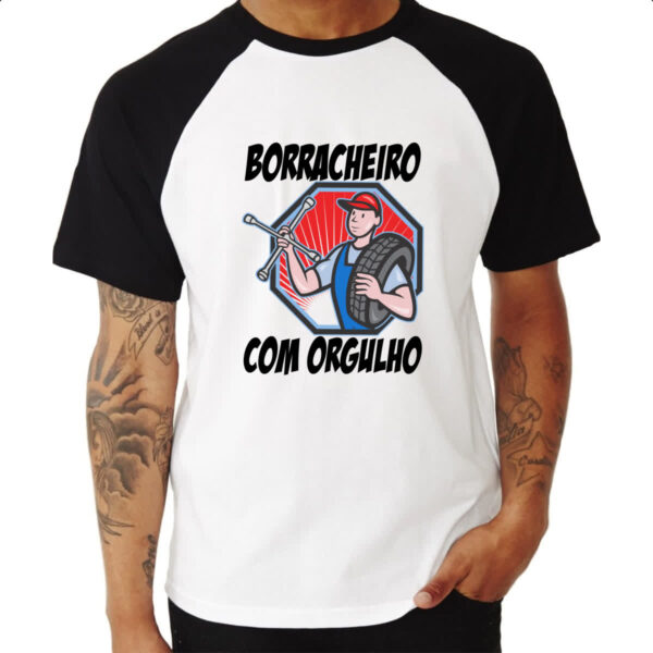 Camiseta Raglan Borracheiro com orgulho - Imagem 3