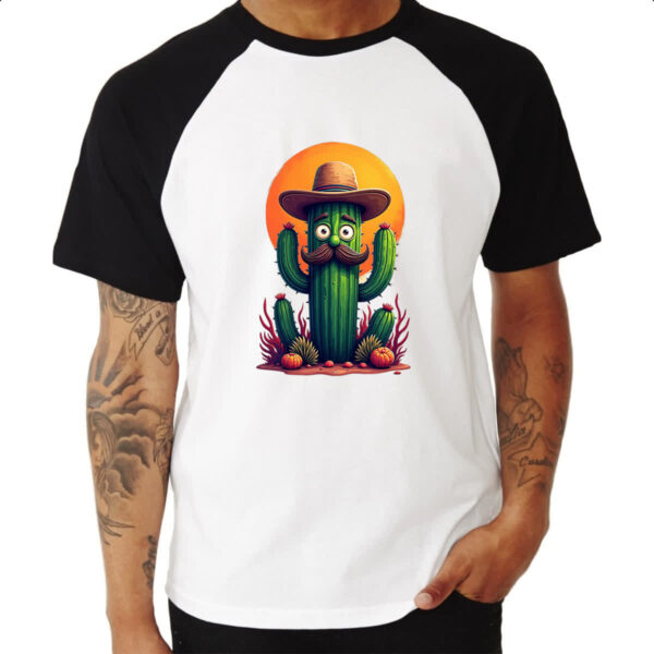 Camiseta Raglan Cactus Muchachi - Imagem 3