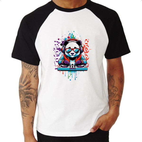 Camiseta Raglan Urso DJ - Imagem 3